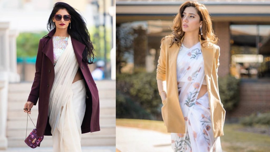 Blazer with Saree: A Fusion of Elegance and Edge